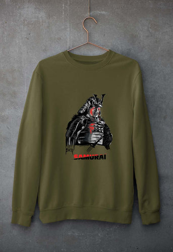 Samurai Unisex Sweatshirt for Men/Women-Olive Green-Ektarfa.online