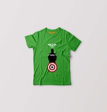 Load image into Gallery viewer, Captain America Kids T-Shirt for Boy/Girl-Flag Green-Ektarfa.online
