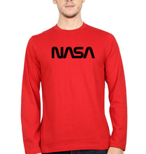 Load image into Gallery viewer, NASA Full Sleeves T-Shirt for Men-Red-Ektarfa.online
