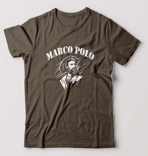 Marco Polo T-Shirt for Men-Olive Green-Ektarfa.online