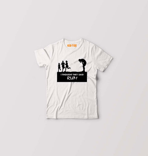 Rum Funny Kids T-Shirt for Boy/Girl-White-Ektarfa.online