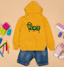 Load image into Gallery viewer, Graffiti Peace Kids Hoodie for Boy/Girl-1-2 Years(24 Inches)-Mustard Yellow-Ektarfa.online
