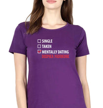 Load image into Gallery viewer, Deepika Padukone T-Shirt for Women-XS(32 Inches)-Purple-Ektarfa.online
