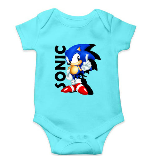 Sonic Kids Romper For Baby Boy/Girl-Sky Blue-Ektarfa.online