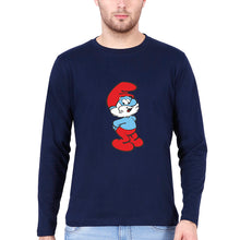 Load image into Gallery viewer, Papa Smurf Full Sleeves T-Shirt for Men-Navy Blue-Ektarfa.online
