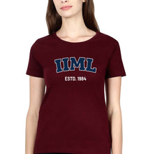 Load image into Gallery viewer, IIM Lucknow T-Shirt for Women-Maroon-Ektarfa.online
