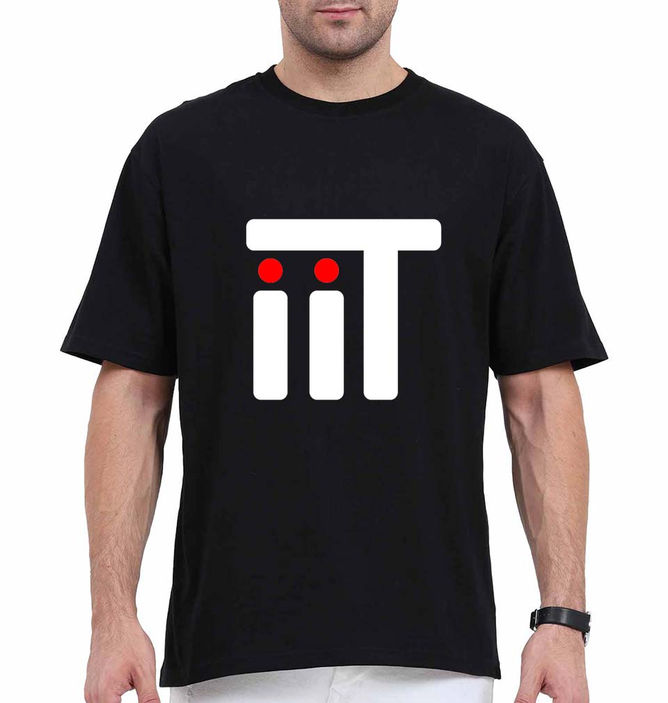 IIT Oversized T-Shirt for Men-Black-Ektarfa.online