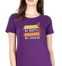 Load image into Gallery viewer, Genius Engineer T-Shirt for Women-Purple-Ektarfa.online
