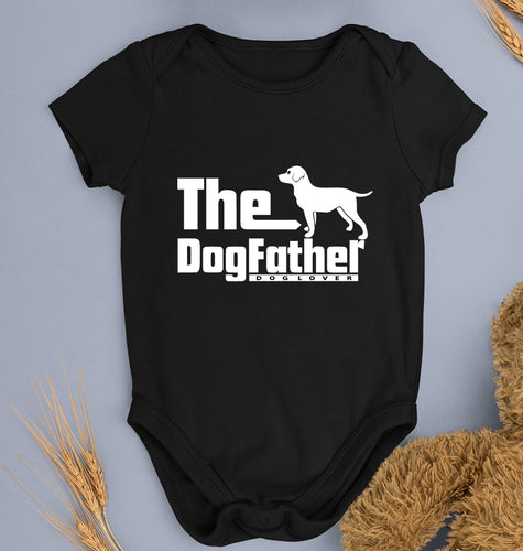 Dog Father Kids Romper For Baby Boy/Girl-0-5 Months(18 Inches)-Black-Ektarfa.online