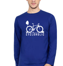 Load image into Gallery viewer, Cycloholic Full Sleeves T-Shirt for Men-Royal Blue-Ektarfa.online
