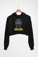 Load image into Gallery viewer, Luke Cage Crop HOODIE FOR WOMEN-Black-Ektarfa.online

