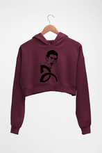 Load image into Gallery viewer, Novak Djokovic Crop HOODIE FOR WOMEN-Maroon-Ektarfa.online
