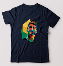 Load image into Gallery viewer, Cristiano Ronaldo CR7 T-Shirt for Men-S(38 Inches)-Navy Blue-Ektarfa.online
