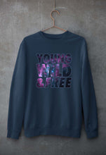 Load image into Gallery viewer, Young Wild Free Unisex Sweatshirt for Men/Women-Navy Blue-Ektarfa.online
