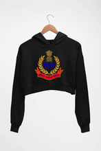 Load image into Gallery viewer, BSF Army Crop HOODIE FOR WOMEN-Black-Ektarfa.online
