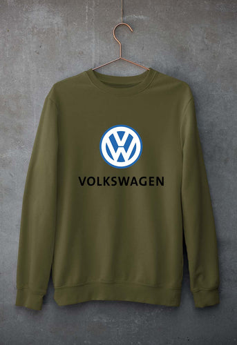 Volkswagen Unisex Sweatshirt for Men/Women-Olive Green-Ektarfa.online
