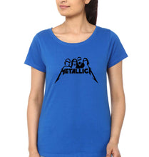 Load image into Gallery viewer, Metallica T-Shirt for Women-XS(32 Inches)-Royal Blue-Ektarfa.online
