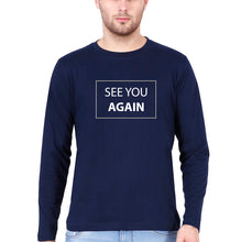 Load image into Gallery viewer, Fast &amp; Furious See You Again Full Sleeves T-Shirt for Men-Navy Blue-Ektarfa.online
