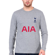Load image into Gallery viewer, Tottenham Hotspur F.C. 2021-22 Full Sleeves T-Shirt for Men-Grey Melange-Ektarfa.online

