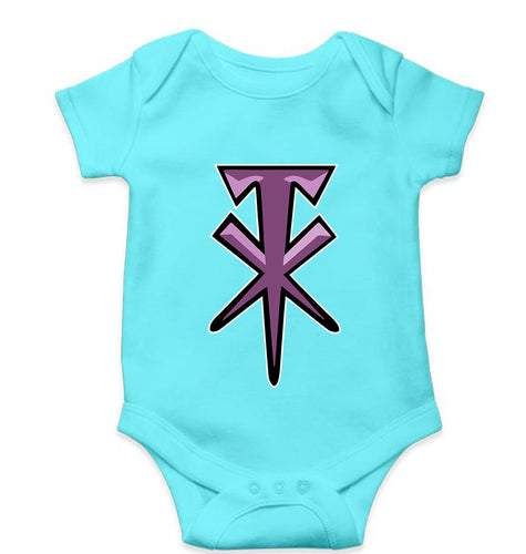 Undertaker WWE Kids Romper For Baby Boy/Girl-Sky Blue-Ektarfa.online