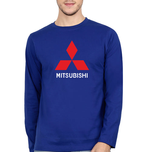 Mitsubishi Full Sleeves T-Shirt for Men-Royal Blue-Ektarfa.online