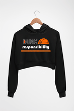 Load image into Gallery viewer, NBA Basketball Crop HOODIE FOR WOMEN-Black-Ektarfa.online
