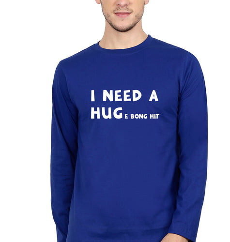 Bong Full Sleeves T-Shirt for Men-Royal Blue-Ektarfa.online