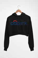 Load image into Gallery viewer, Citibank Crop HOODIE FOR WOMEN-Black-Ektarfa.online
