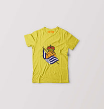 Load image into Gallery viewer, Real-Sociedad Kids T-Shirt for Boy/Girl-Yellow-Ektarfa.online
