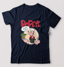 Load image into Gallery viewer, Popeye T-Shirt for Men-Navy Blue-Ektarfa.online
