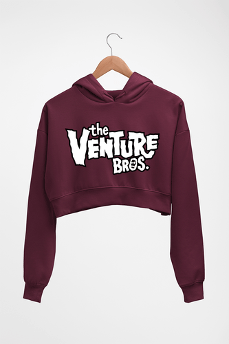 The Venture Bros Crop HOODIE FOR WOMEN-Maroon-Ektarfa.online