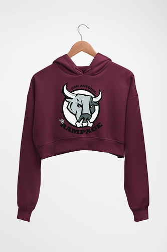 Rampage Crop HOODIE FOR WOMEN-Maroon-Ektarfa.online