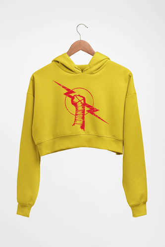 CM Punk Crop HOODIE FOR WOMEN-Mustard Yellow-Ektarfa.online
