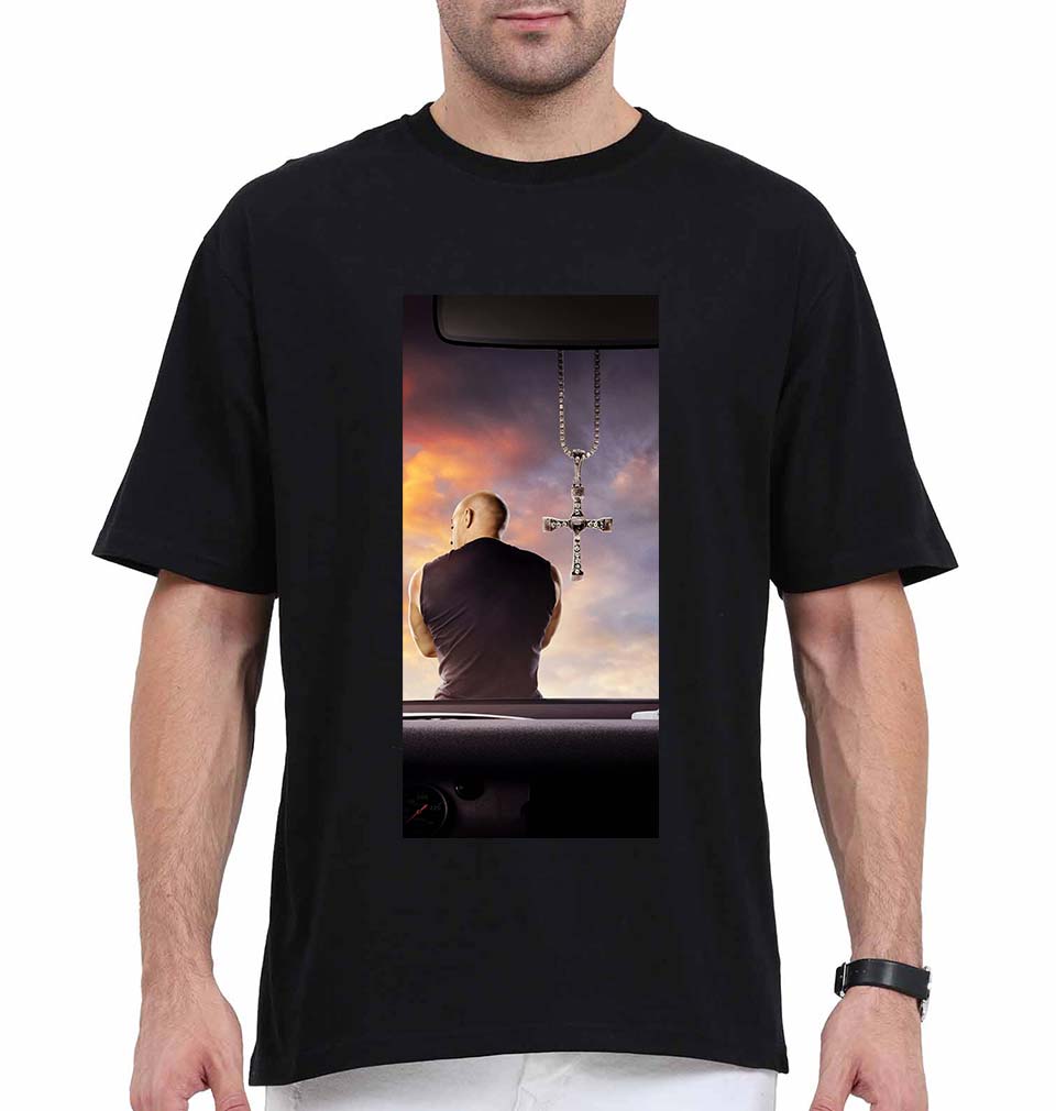 Fast X Vin Diesel Oversized T-Shirt for Men-Black-Ektarfa.online