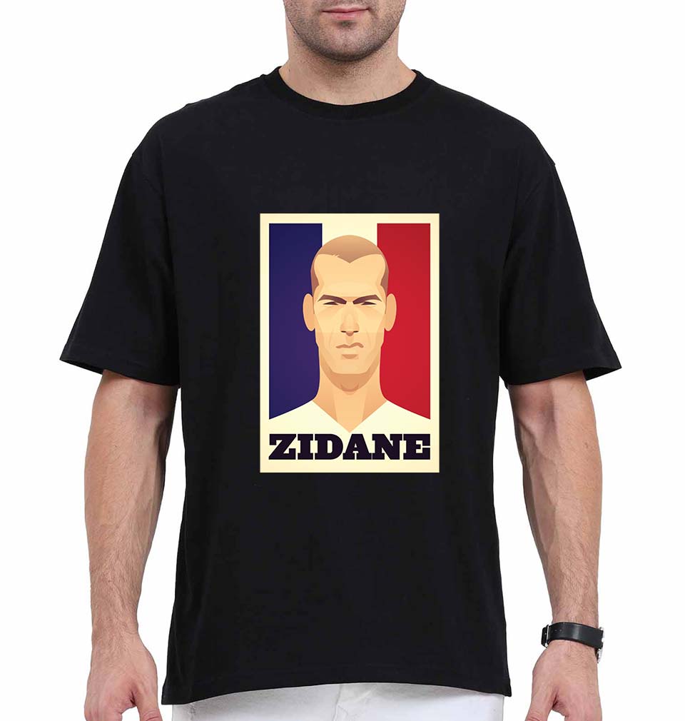 Zidane Oversized T-Shirt for Men-Black-Ektarfa.online