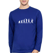 Load image into Gallery viewer, CRICKET Evolution Full Sleeves T-Shirt for Men-Royal Blue-Ektarfa.online
