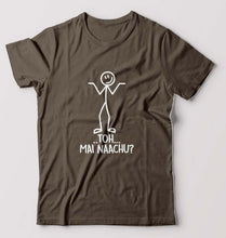 Load image into Gallery viewer, Nachu Funny T-Shirt for Men-Olive Green-Ektarfa.online
