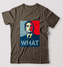 Load image into Gallery viewer, Michael Scott T-Shirt for Men-Olive Green-Ektarfa.online
