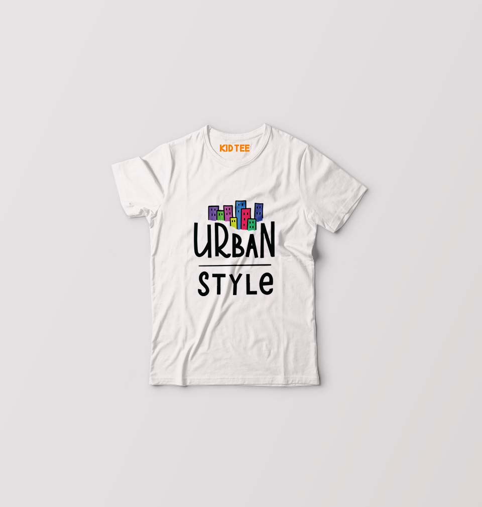 Urban Style Kids T-Shirt for Boy/Girl-White-Ektarfa.online