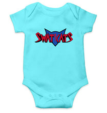 Load image into Gallery viewer, Swat Kats Logo Kids Romper For Baby Boy/Girl-0-5 Months(18 Inches)-Sky Blue-Ektarfa.online
