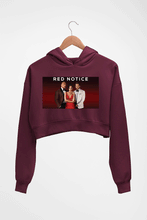 Load image into Gallery viewer, Red Notice Crop HOODIE FOR WOMEN-Maroon-Ektarfa.online
