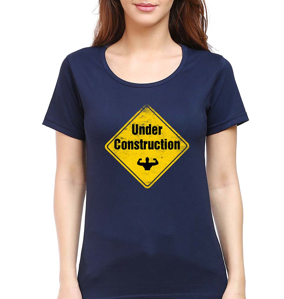 Gym T-Shirt for Women-Navy Blue-Ektarfa.online