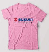 Load image into Gallery viewer, Suzuki T-Shirt for Men-S(38 Inches)-Light Baby Pink-Ektarfa.online
