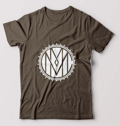 Marilyn Manson T-Shirt for Men-Olive Green-Ektarfa.online