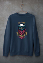 Load image into Gallery viewer, Owl Music Unisex Sweatshirt for Men/Women-S(40 Inches)-Navy Blue-Ektarfa.online
