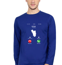 Load image into Gallery viewer, Goa Calling T Full Sleeves T-Shirt for Men-Royal Blue-Ektarfa.online
