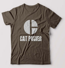 Load image into Gallery viewer, Cat Power T-Shirt for Men-Olive Green-Ektarfa.online
