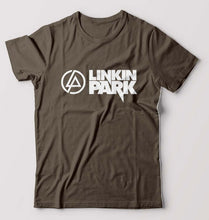 Load image into Gallery viewer, Linkin Park T-Shirt for Men-S(38 Inches)-Olive Green-Ektarfa.online
