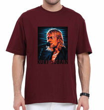 Load image into Gallery viewer, Kurt Cobain Oversized T-Shirt for Men-Maroon-Ektarfa.online
