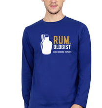 Load image into Gallery viewer, Rum Full Sleeves T-Shirt for Men-S(38 Inches)-Royal Blue-Ektarfa.online
